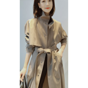 *禾同款~露珠系列~【薄丝毛/精纺密织/垂坠透气】显瘦王/时装风衣