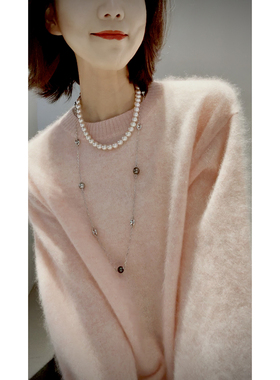 26新~可盐可甜/朦胧氛围【100羊绒拉绒/柔糯可人】Basic百搭针织