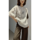 馆藏艺术《蚕豆花》【高端苎麻系列/大师精品印花】26夏/水墨气韵