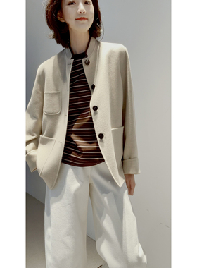 26好价LP【精纺-baby羊绒/春厚度/定纺混花/手缝】限量Spagna夹克