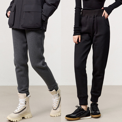 苣暖零下40°【抵抗严寒加厚拉绒/升级保暖】螺纹收口弹力隆冬裤