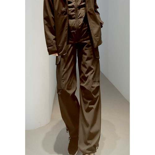 专业多防保暖立裁可调抽绳羽绒裤