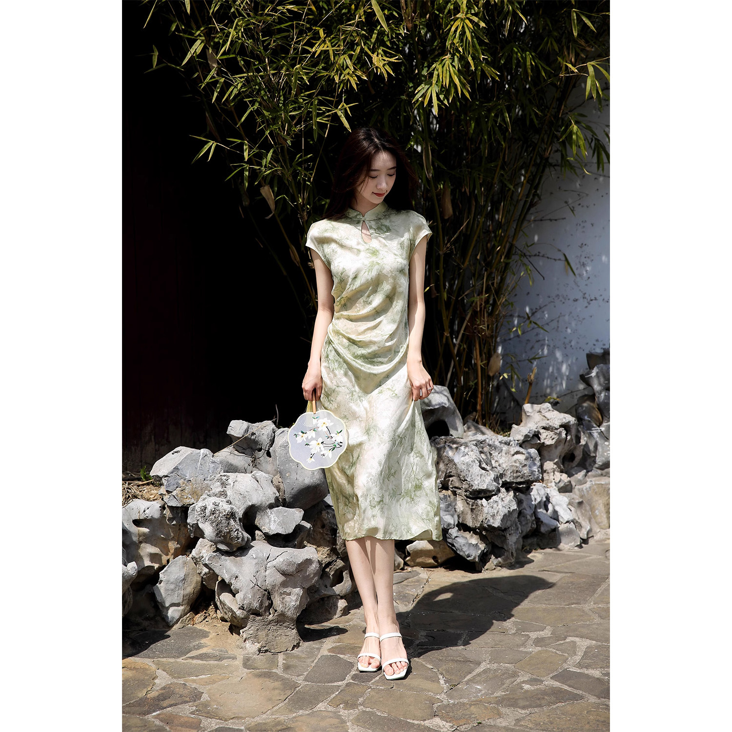 游园戏蝶~【100桑蚕丝/多道工序/重工浮雕提花+印花】仙气/连衣裙