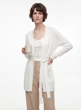 戎美【ZZ0212186】慵懒春日“随心配”/棉+0触感珠片 针织长开衫