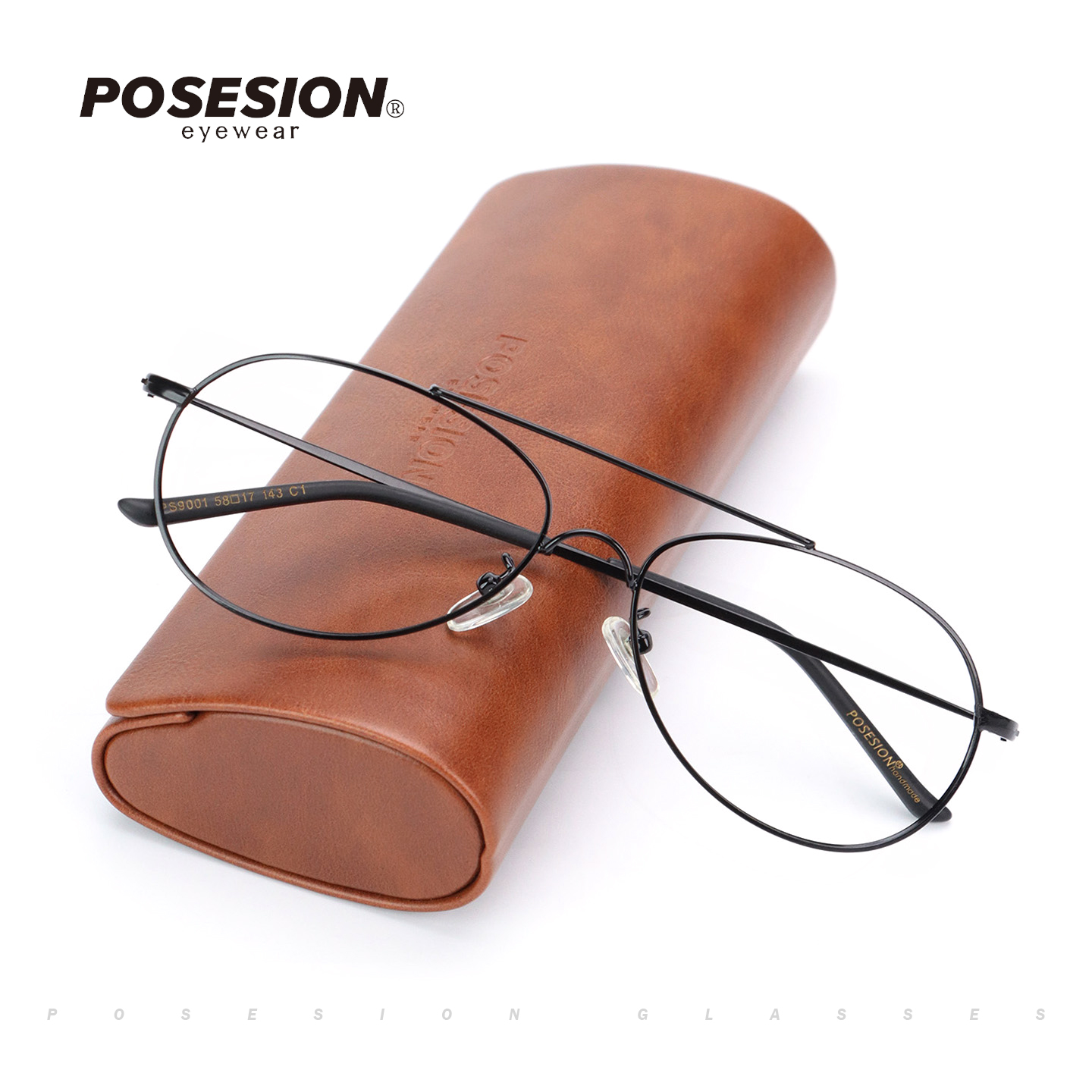 POSESION复古双梁眼镜框