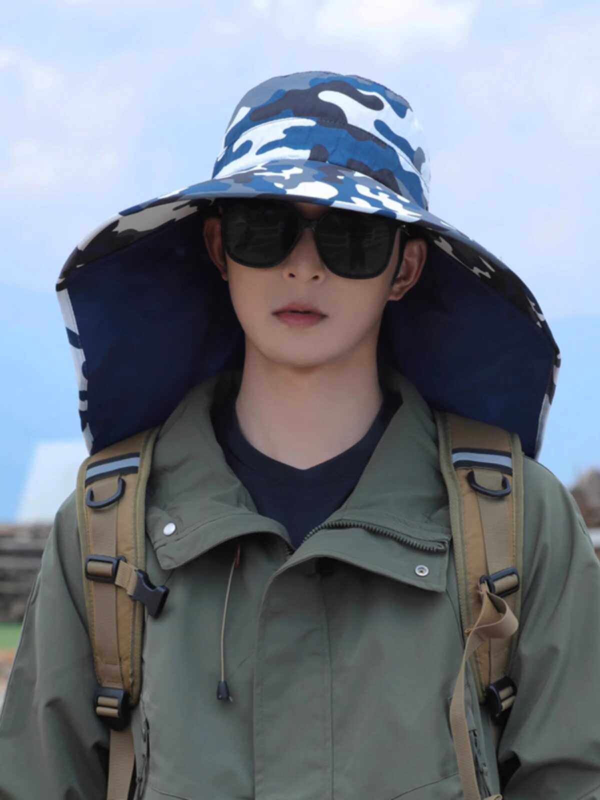 垂钓渔夫帽超大沿男女防晒夏季