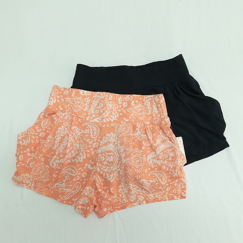 FP 含泪大甩卖 特价大码宽松休闲印花 高腰阔腿短裤