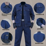 Летний джинсовый износостойкий хлопковый комбинезон, защита от ожогов