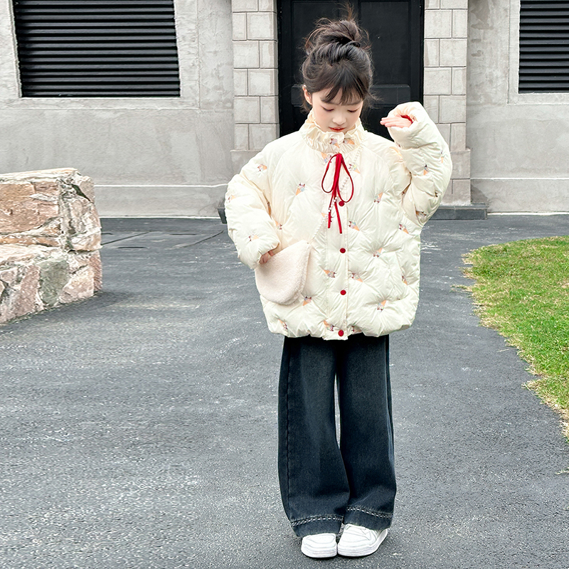 2025新款女童冬装冰淇淋羽绒服潮