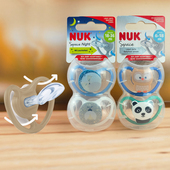 NUK安抚奶嘴德国新生婴儿安抚奶嘴0 36月防龅牙戒奶安慰奶嘴