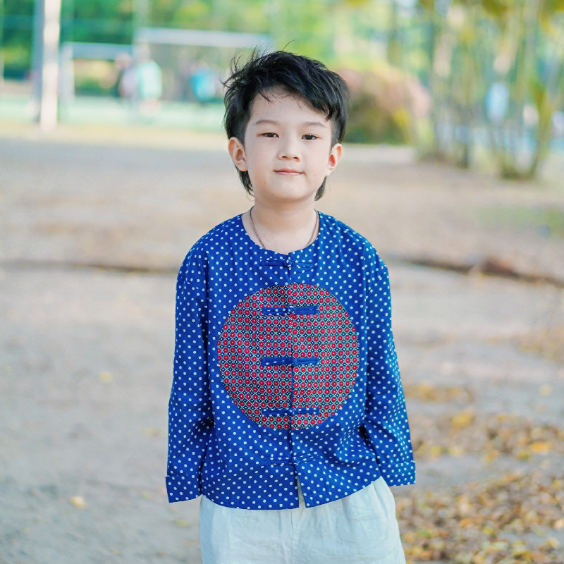 更牌童装春夏秋新品儿童男童纯棉中式补子衬衫盘扣圆领,童装/婴儿装/亲子装,唐装,淘宝优惠券,粉丝福利购,淘宝优惠卷
