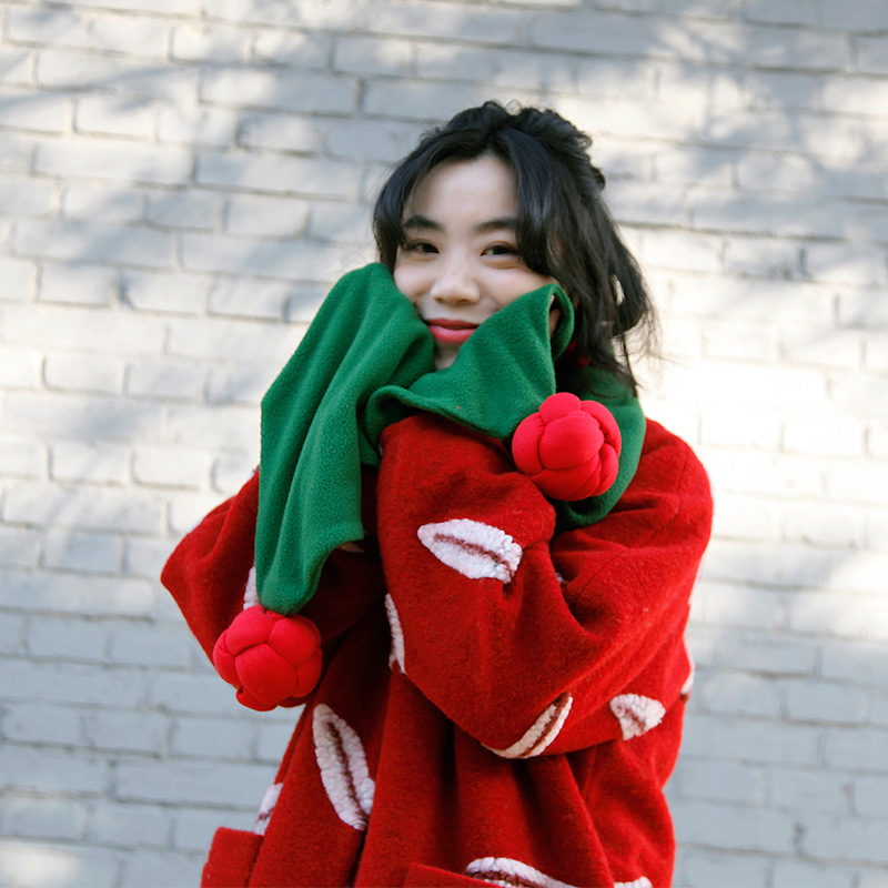 原创设计中式围巾围脖