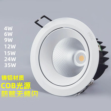 雷士35瓦射灯嵌入式4000K筒灯24W可调角度12W孔12公分天花灯1505