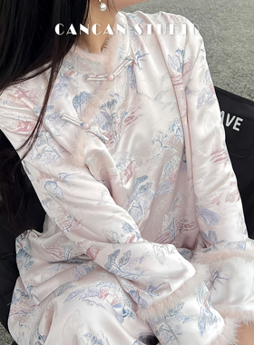 CANCAN STUDIO【云洲令】新中式原创设计秋季连衣裙G333058