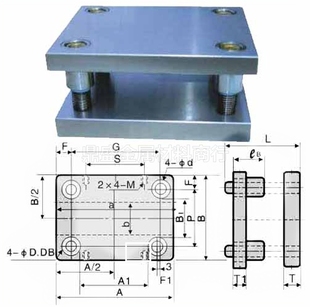 标准钢板后柱模架 冲压铸铁模架 铸钢模架 BB冷冲模架冲模型
