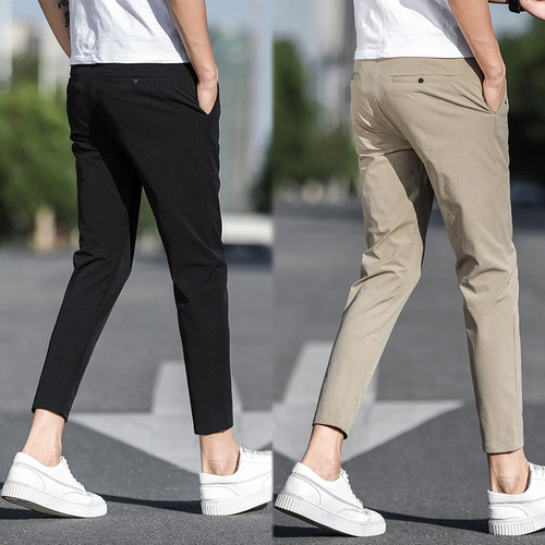 弹力修身百搭，休闲裤子小脚