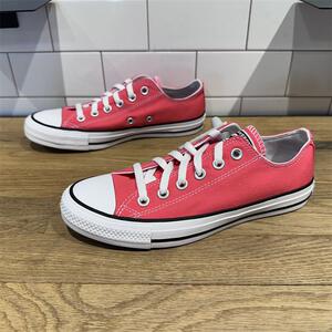 CONVERSE匡威新款All Star西瓜红男女低帮透气休闲帆布鞋 A12818C