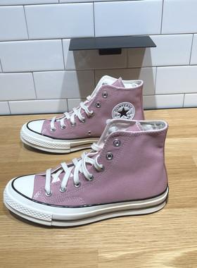 CONVERSE匡威新款1970S脏粉色男女经典高帮透气休闲帆布鞋A12489C