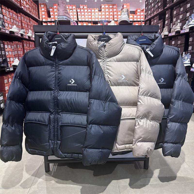 CONVERSE匡威 秋冬男女工装风保暖夹棉立领棉服外套 10027260-A03