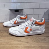 CONVERSE匡威Fastbreak Pro橘白色星箭男女中帮休闲滑板鞋 A09185C