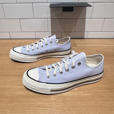 匡威星辰蓝蓝色男女低帮帆布鞋