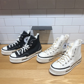 帆布鞋 CONVERSE匡威1970 Plus男女解构错位拼接高帮休闲鞋 A00916C