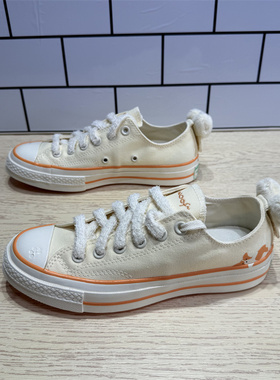 CONVERSE匡威 1970S毛绒尾巴柯基猫咪男女低帮休闲帆布鞋 A11614C
