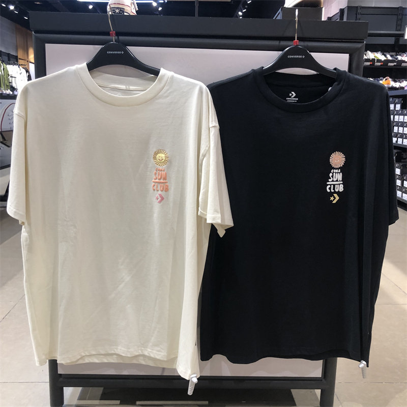 Converse匡威夏季男子夏日刺绣圆领透气休闲短袖T恤 10025877-A01