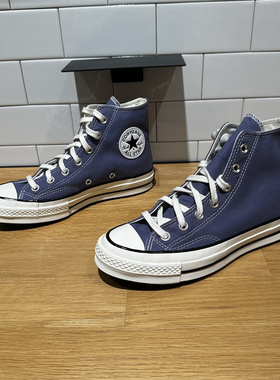 CONVERSE匡威新款1970S灰紫色高帮男女休闲复古透气帆布鞋A10272C