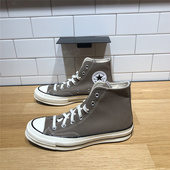 CONVERSE匡威新款 1970S奶咖棕高帮男女休闲复古透气帆布鞋 A00753C