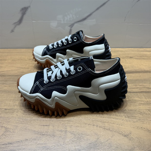 Motion黑色低帮未来电波厚底增高鞋 172895C Star CONVERSE匡威Run