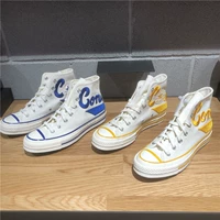 Converse, конверсы подходит для мужчин и женщин, ретро высокие кеды, с вышивкой
