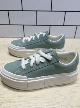 CONVERSE匡威 悠游All Star绿色男女厚底鞋UU鞋增高面包鞋A09842C