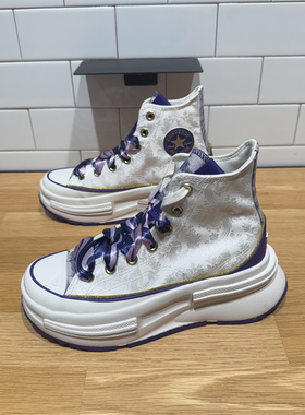 CONVERSE匡威RunStar Legacy紫气东来高帮厚底增高帆布鞋 A13350C