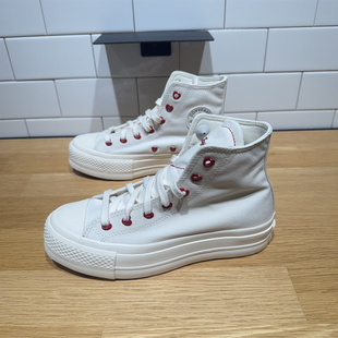 Lift情人节爱心高帮厚底增高帆布鞋 A19058C Star CONVERSE匡威All