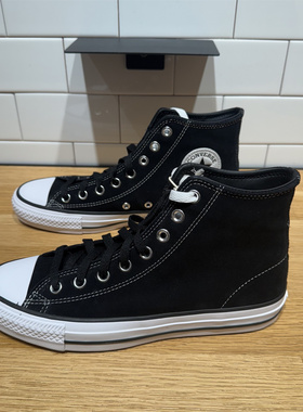 CONVERSE匡威AII Star黑色翻毛皮男女高帮休闲复古滑板鞋 159573C