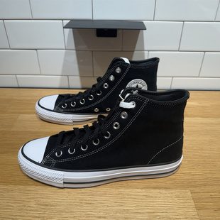 CONVERSE匡威AII Star黑色翻毛皮男女高帮休闲复古滑板鞋 159573C