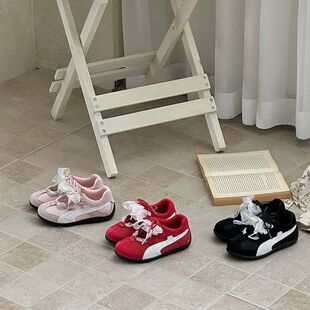 THE CBC KIDS「赛车芭蕾鞋」复古儿童透气网面橡胶防滑软底休闲鞋