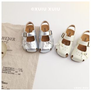 the cbc kids『芭蕾勃肯』女童软木凉鞋夏透气魔术贴【温州鞋】