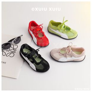 the cbc kids『赛车鞋』儿童单网冰丝透气夏男女童阿甘机能板鞋