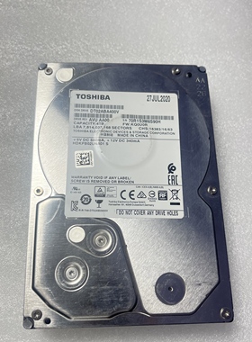 东芝海康威视 DT02ABA400V 4T 5400转 3.5寸台式机监控录像机硬盘