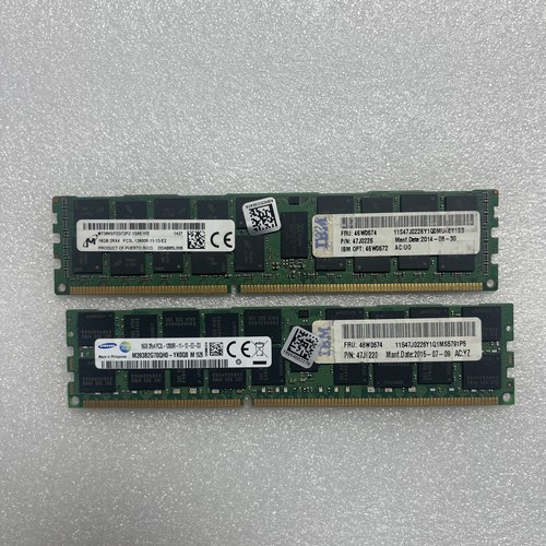 原装IBM 47J0228  46W0674 16G 2RX4 PC3L-12800R 1600服务器内存