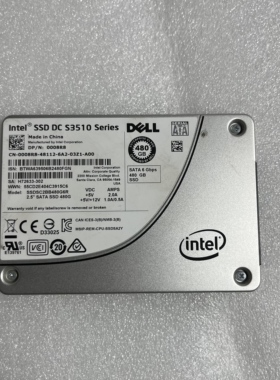 480GB 008R8 英特尔 S3510 480G SSD DELL 0008R8 R730原装拆机