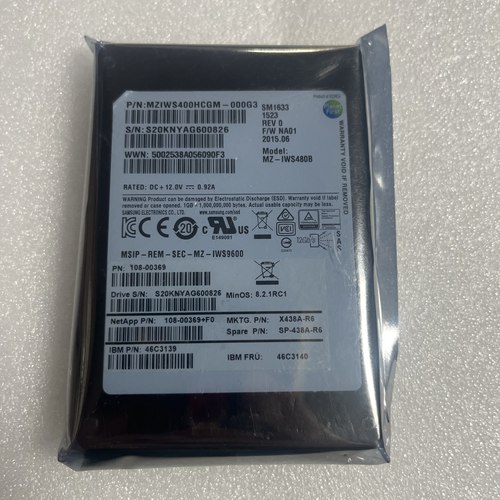 NetApp存储X438A-R6 400G SSD硬盘FAS8060/8080/3250 DS4246/4486