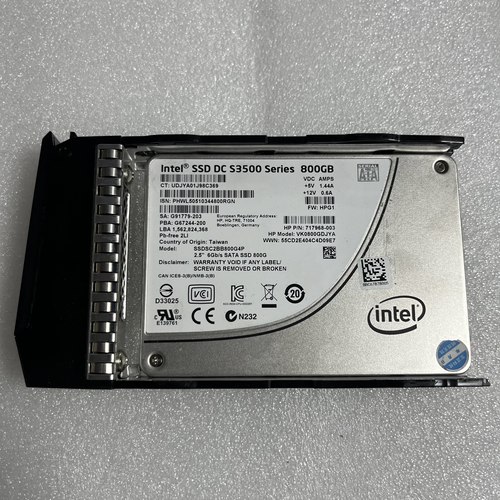 英特尔 800GB S3500 SSD 6Gb 2.5寸 固态硬盘SATA SSDSC2BB800G4P