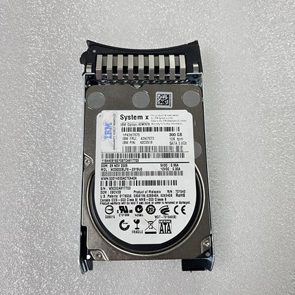 IBM 43W7670 43W7673 42C0518 300G 10K 2.5" SATA服务器硬盘