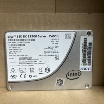 Intel/英特尔S3500 240G SATA 2.5寸 mlc 固态硬盘企业级 ssd