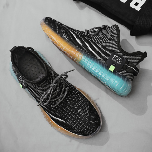 男款 运动帆布潮鞋 网面网鞋 潮流椰子男鞋 2024夏季 百搭休闲板鞋 新款