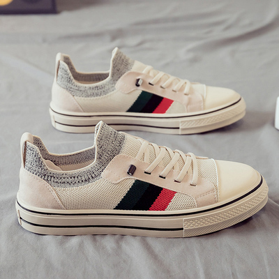 透气小白潮鞋潮流网面低帮板鞋