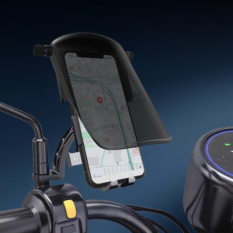 电动摩托车手机支架遮阳挡